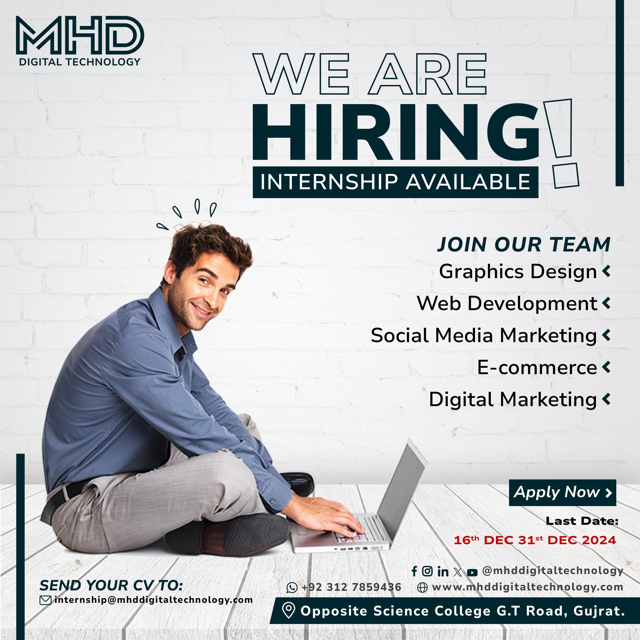 MHD Digital Technology Internship Avaliable